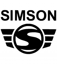Simson logo matrica 15x15cm