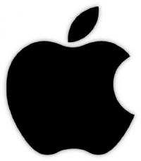 Apple logo matrica 15x15 cm