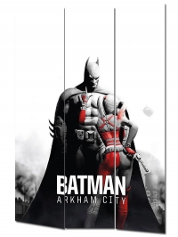 Vászon paraván 120x180 cm Batman Arkham City mintázattal