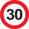 30-as sebességkorlátozó tábla születésnapra