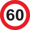60-as sebességkorlátozó tábla születésnapra