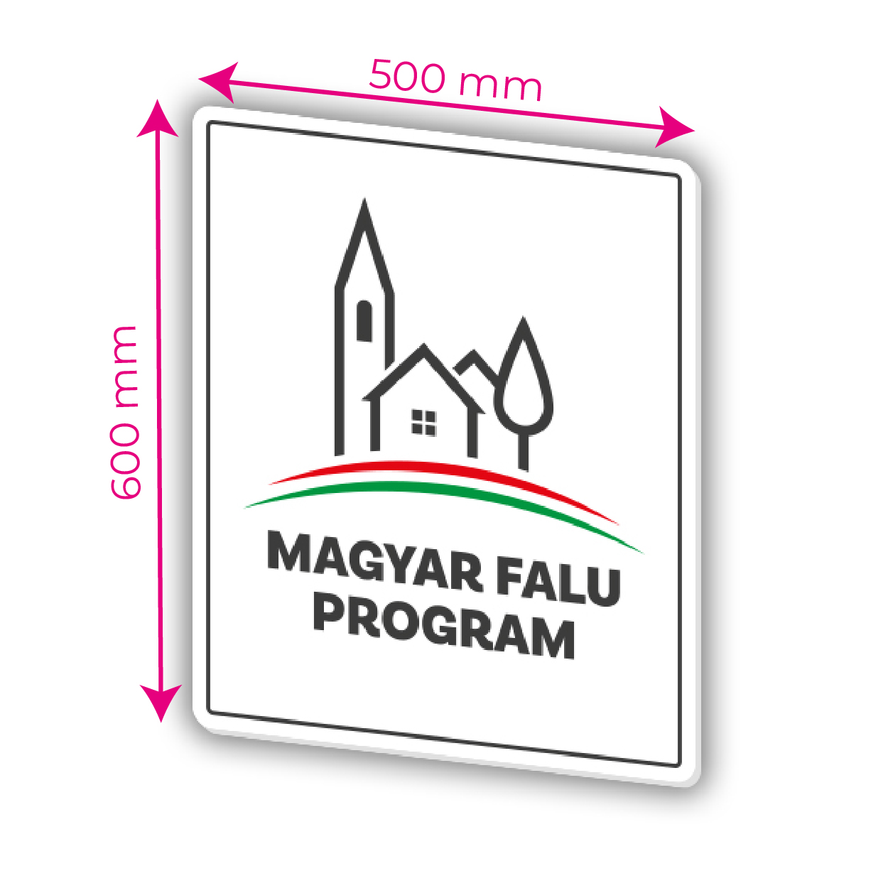 Magyar falu program tábla