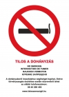 Tilos a dohányzás tábla